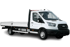 Van Hire Penwortham - White Ford Transit Dropside Van - Van hire Penwortham